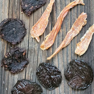 Kausnacks und Trockenfleisch