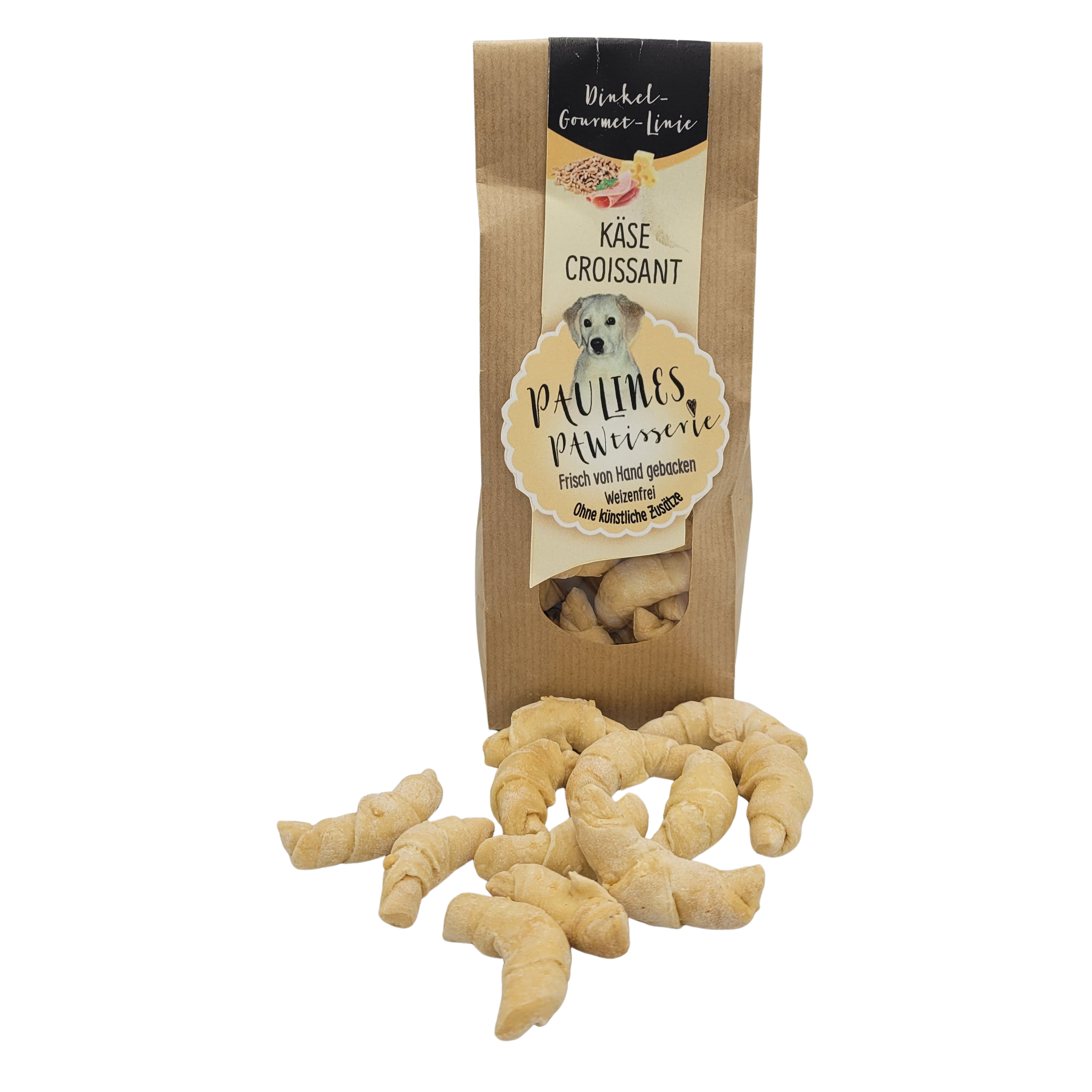 Käse Croissants – Hundekekse mit Dinkel & Emmentaler – Pauline's PAWtisserie