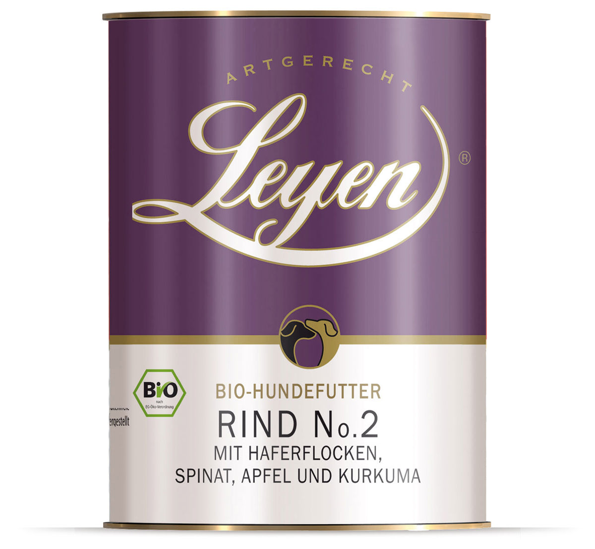 Leyen Bio Rind No. 2 mit Haferflocken, Spinat, Apfel und Kurkuma ...